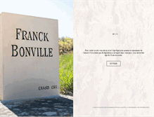 Tablet Screenshot of champagne-franck-bonville.com